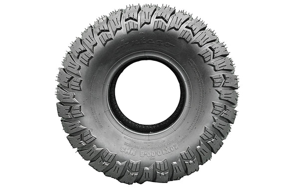 Antego 20x10.00-8 Lawn Mower Tires, Set of 2, ATW-071 Aggressive Turf | Aggressive turf traction with lawn-friendly rounded shoulders