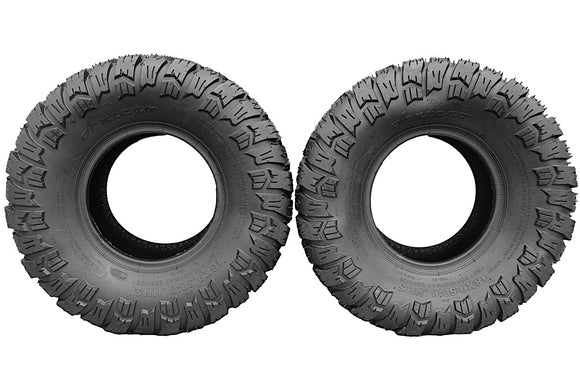 Antego 18x9.50-8 Lawn Mower Tires, Set of 2, ATW-071 Aggressive Turf Tread, 4-Ply Tubeless NHS, 1040 lb Capacity, Riding Mower and Lawn Tractor Rear Tires, Tires Only