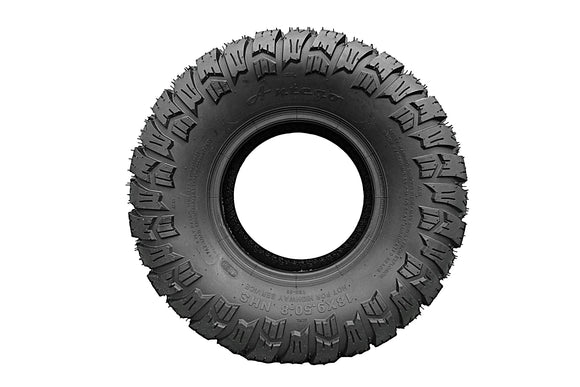 Antego 18x9.50-8 Lawn Mower Tires, Set of 2, ATW-071 Aggressive Turf Tread, 4-Ply Tubeless NHS, 1040 lb Capacity, Riding Mower and Lawn Tractor Rear Tires, Tires Only