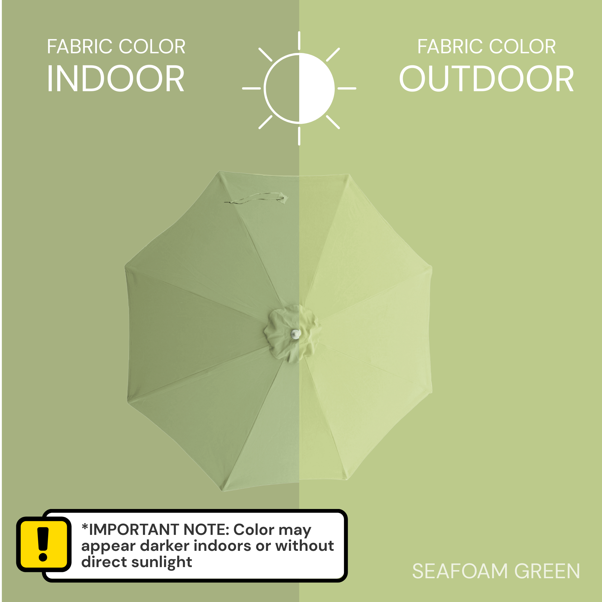 light green patio umbrella job lot 9ft Market Patio Umbrella 8 Rib Replacement Canopy Seafoam Green