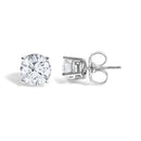 14K White Gold 1 1/10 Cttw Round Diamond Solitaire Stud Earrings-3