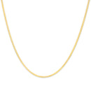 Unisex Solid 14K Yellow Gold 2.8mm Imperial Herringbone Chain Necklace - 18" Inches-7