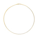 Unisex Solid 14K Yellow Gold 2.8mm Imperial Herringbone Chain Necklace - 18" Inches-9