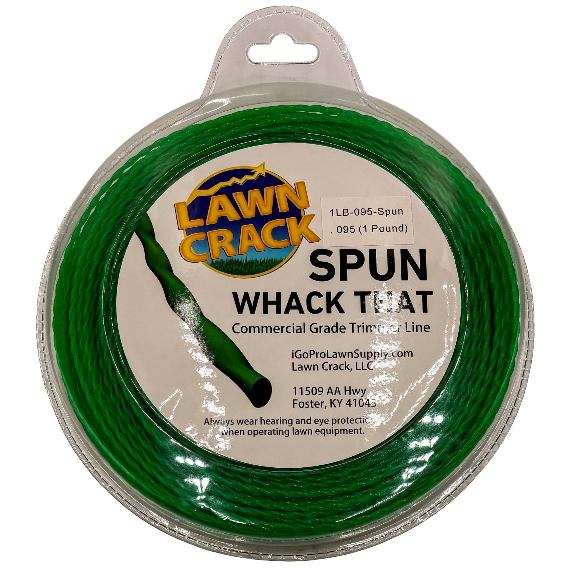 .095 Spun Trimmer Line 1 Pound Commercial Grade Lawn Crack