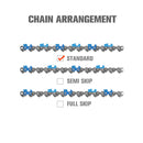 Hipa 12 Inch Chain 3/8 LP .043 Gauge 44 DL For Oregon R44 Advance Cut Echo PPT-230 PPF-210 PPF-211 Stihl MS170 MS180C Shindaiwa P230 P231 Pole Saw Chainsaw-7