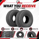 Antego 20x8.00-8 ATW-003 4 Ply Turf Tubeless Lawn Mower Tires, 2 Pack-3