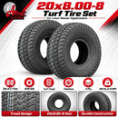 Antego 20x8.00-8 ATW-003 4 Ply Turf Tubeless Lawn Mower Tires, 2 Pack-8