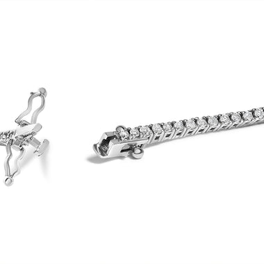 14K White Gold Classic 1 1/2 Cttw Diamond Tennis Bracelet - 0