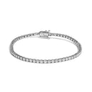 14K White Gold 3.00 Ctw Diamond Classic Standard 4 Prong Set Tennis Bracelet-1