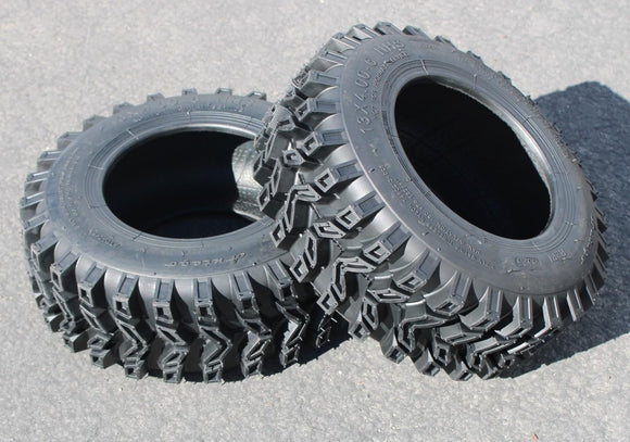 (Set of 2) Antego 13X4.00-6 ATW-046 2 ply Snow tires Directional