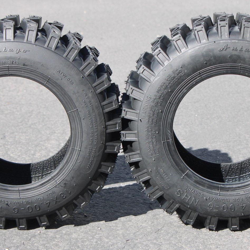 (Qty: 1) Antego 13X4.00-6 ATW-046 2 ply Snow tires Directional - 0