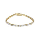 14K Yellow Gold Classic 5.00 Cttw Diamond Tennis Bracelet-1