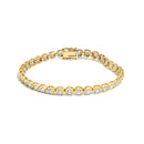14K Yellow Gold 5.0 Cttw Diamond Scalloped Link Tennis Bracelet-1