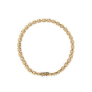 14K Yellow Gold 5.0 Cttw Diamond Scalloped Link Tennis Bracelet-3