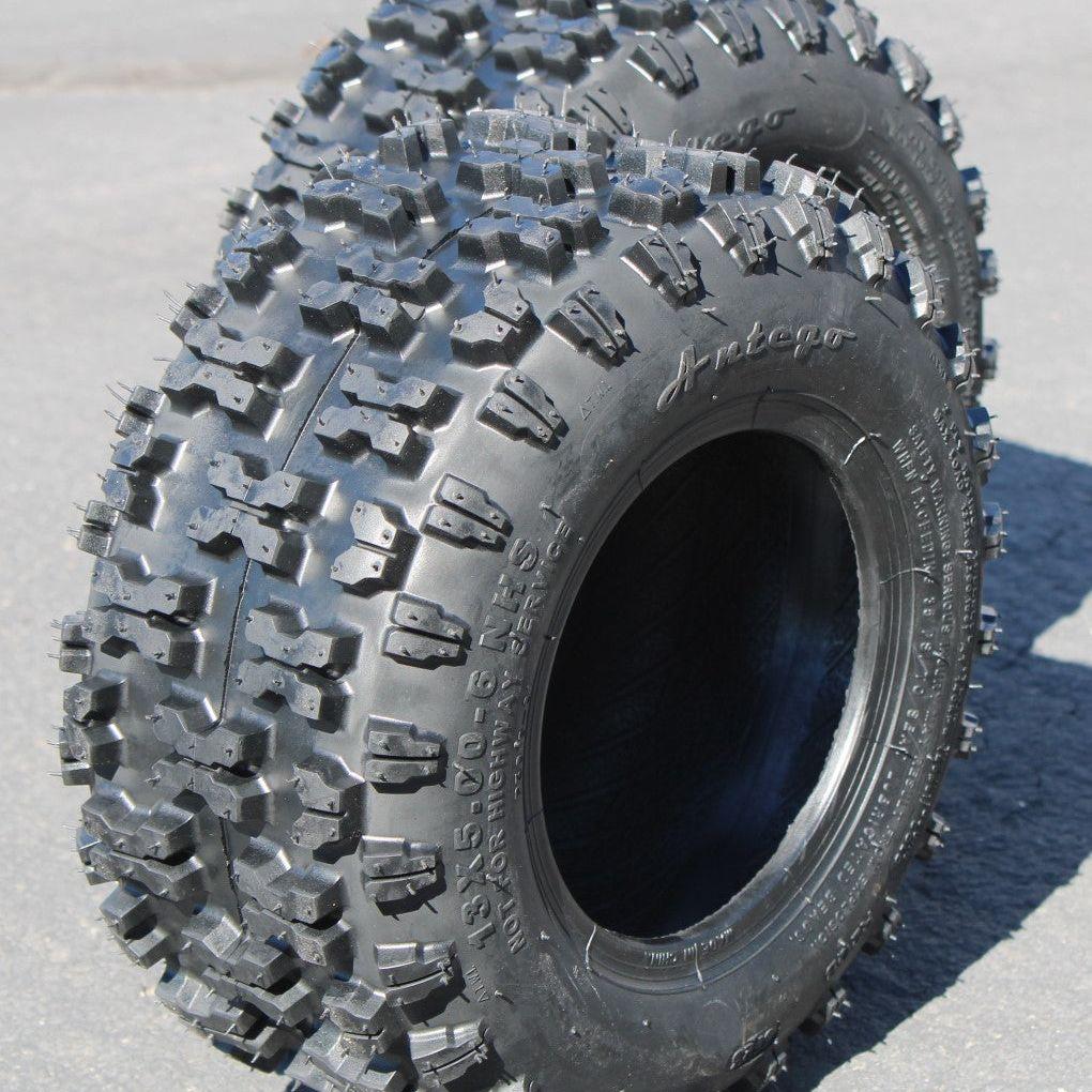 (Set of 2) Antego 13X5.00-6 ATW-053 2 Ply Snow Blower Tires Non-directional