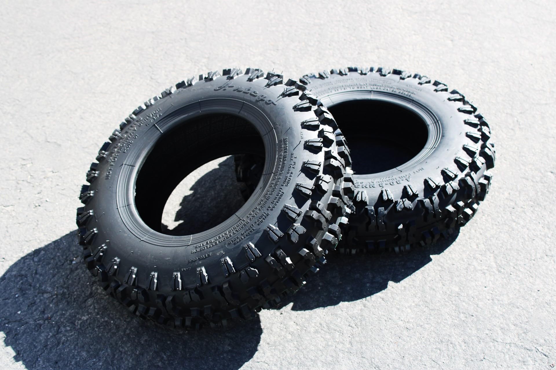 (Set of 2) Antego 4.80-8 ATW-053 2 ply Snow tires Non-directional