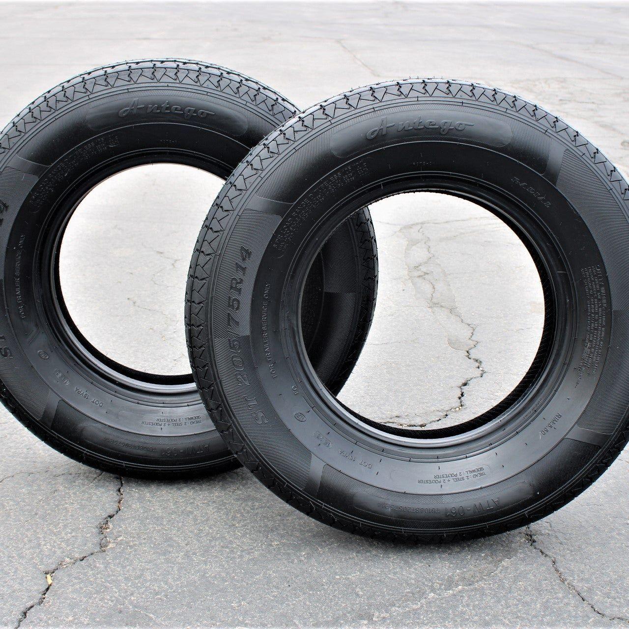 ST205/75R14 Trailer Tires Radial 8 Ply Load Range D