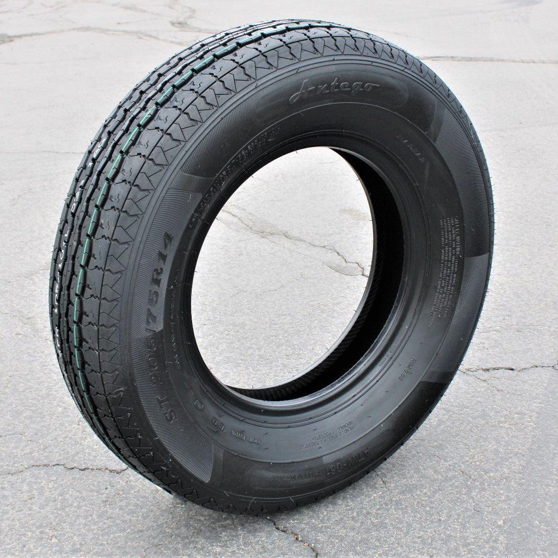 Antego ST205/75R14 Radial Trailer Tire, 8 Ply Load Range D (Set of 1) - 0