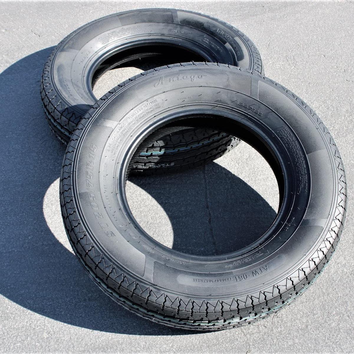 ST205/75R15 Trailer Tires 8 Ply Radial Load Range D - 0