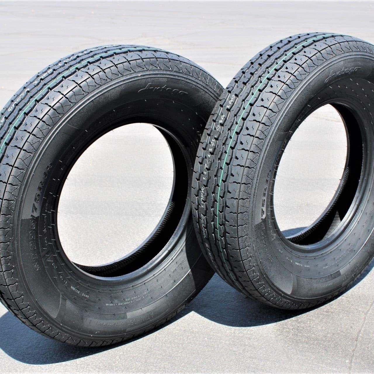 Antego ST225/75R15 Radial Trailer Tire - 10 Ply Load Range E (Set of 2)