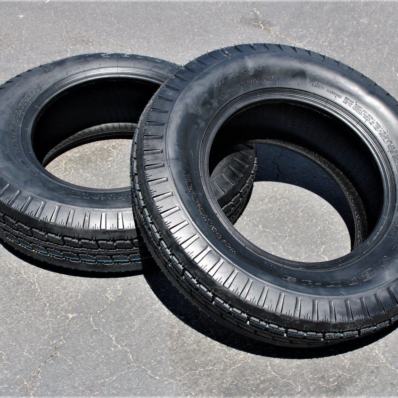 Antego ST175/80D13 Bias Trailer Tire, 6 Ply Load Range C (Set of 2)