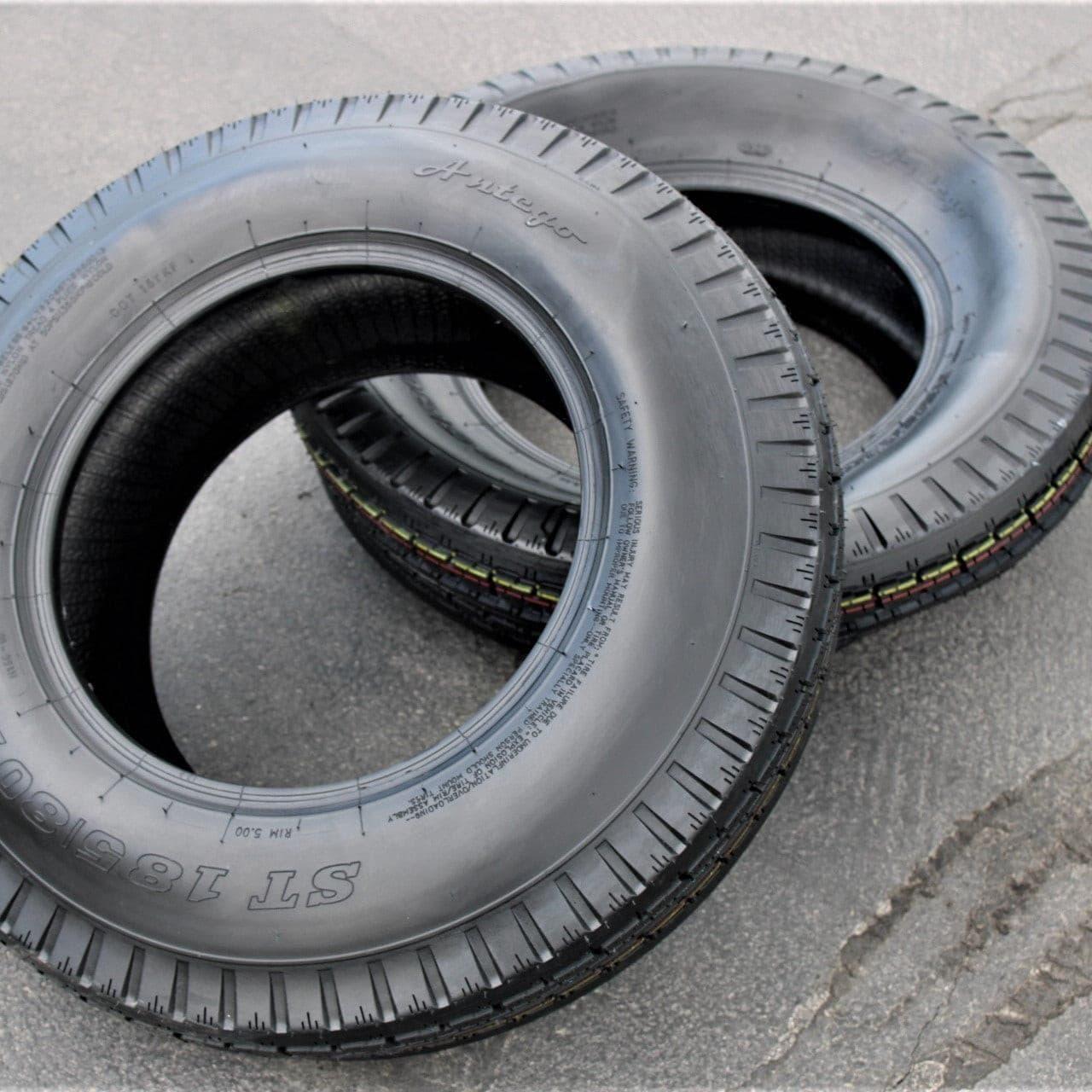 Antego ST185/80D13, 6PR Load Range C Trailer Tire by Antego Tire & Wheel (Set of 2)