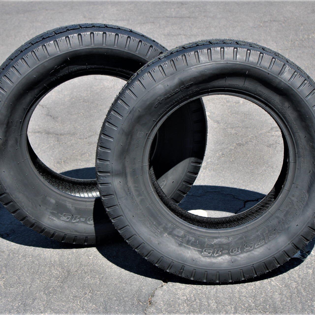 Antego ST205/75D15 Bias Trailer Tire, 6 Ply Load Range C (Set of 2) - 0