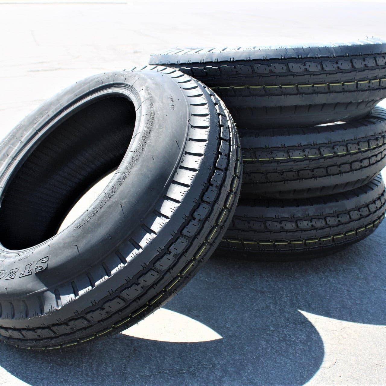 Antego ST205/75D15 Bias Trailer Tire, 6 Ply Load Range C (Set of 4)