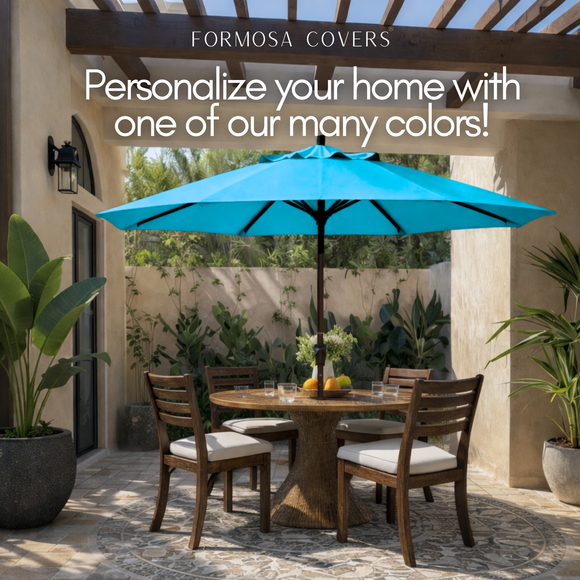 9ft Market Patio Umbrella 6 Rib Replacement Canopy Teal