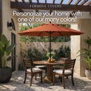 9ft Market Patio Umbrella 6 Rib Replacement Canopy Terracotta-8