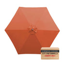 9ft Market Patio Umbrella 6 Rib Replacement Canopy Terracotta-1
