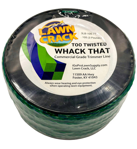 .105 Too Twisted Trimmer Line 3 Pounds Commercial Grade Lawn Crack