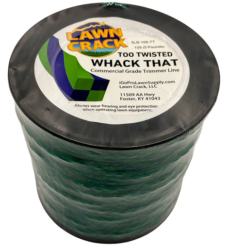 .105 Too Twisted Trimmer Line 5 Pounds Commercial Grade Lawn Crack