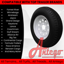 (Set of 4) Antego Tire and Wheel 185/80D13 Highway Terrain Trailer Tire & Wheel – 13.0-Inch Pre-Mounted Rim, 8-Ply-Ply Build, Perfect for Utility & Cargo Use | A130454500116206ST18580D13-B4-3