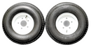 Antego Tire and Wheel (Set of 2) 5.70x8 Trailer Tire and Wheel Assemblies, White 5 Lug Trailer Tires and Wheels, 6 Ply, Load Range C-1