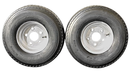 2-Pack Antego Trailer Tire On Rim 570-8 5.70-8 Load C 5 Lug Galvanized Wheel-1