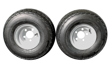 Antego 5-hole 8" x 7" White Trailer Wheel & Tire 215/60-8 (18.5x8.50-8) 6ply