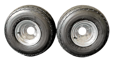 Antego 5-hole 8" x 7" Set of 2 Galvanized Trailer Wheel & Tire 215/60-8 (18.5x8.50-8)