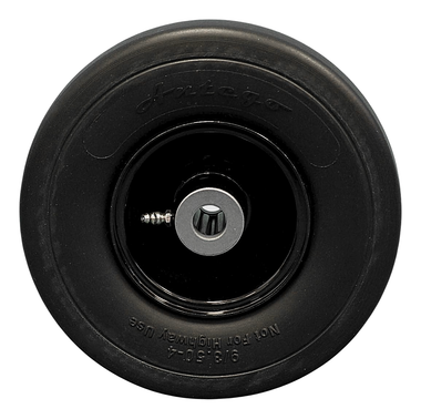 9x3.50-4 Flat Free Tire and Wheel Assemblies - Fits GRAVELY 45205, 3.25" Hub, 3/4" Caged Roller Bearings (Qty: 1)