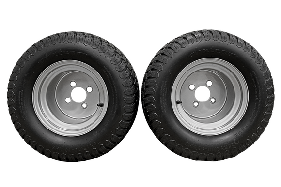 (Qty: 1) 20x12.00-10 with 10x8.5 Hustler Chrome Silver Assembly