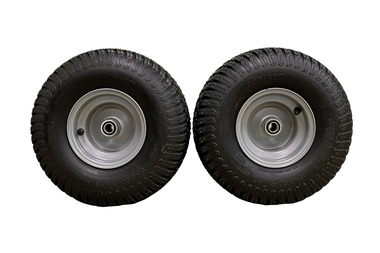 Antego Tire & Wheel (Set of 2) 15x6.00-6 Tire and Wheel Assemblies, ATW-003, 4 Ply Turf Tires, .75" Precision Ball Bearings, Poulan/Husqvarna Mower Front Tires, and Honda Lawn Mower Tires 15x6.00-6