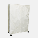 Storage Shelving Unit Cover, fits racks 30"W x 18"D x 72"H one side see through panel in Off White-4