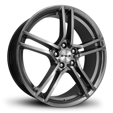 HD Wheels Vento 17x7 +38 5x114.3mm 73.1mm Hyper Black