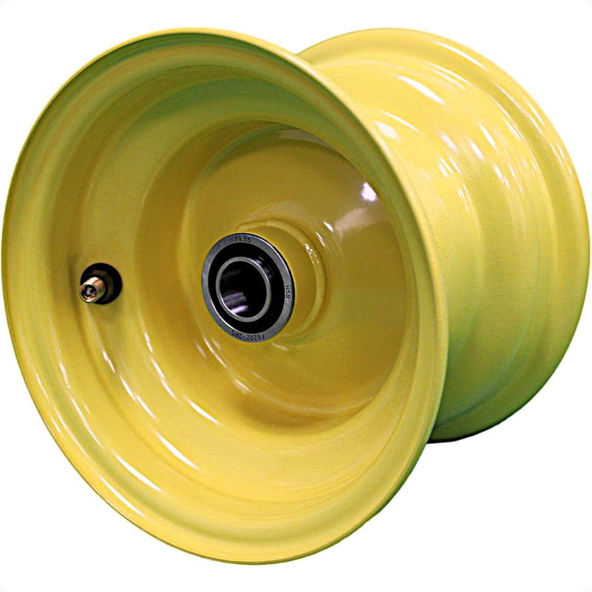 6x4.5 Hubbed Wheel - JD Yellow