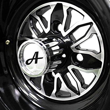 10x7 with Aluminum Center - Glossy Black (Set of 4)