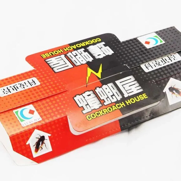 10Pcs Cockroach Sticky Glue Traps 🪳✨ | Eco-Friendly Pest Repellent 🌱 | Non-Toxic Roach Control 🚫