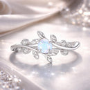 925 Sterling Silver Opal & CZ Ring 0.2cm Size 6.0 for Women-2