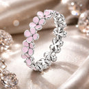925 Silver Size 5 Enamel Ring for Women-1