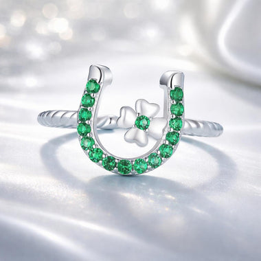 925 Sterling Silver Plated Platinum CZ Ring for Women - 0