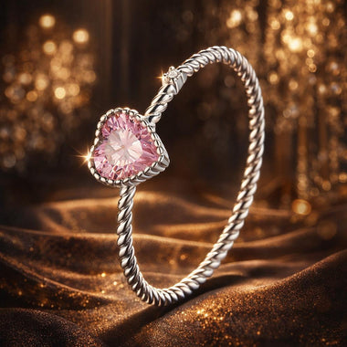 925 Sterling Silver Plated Platinum CZ Ring Size 9.0 for Women